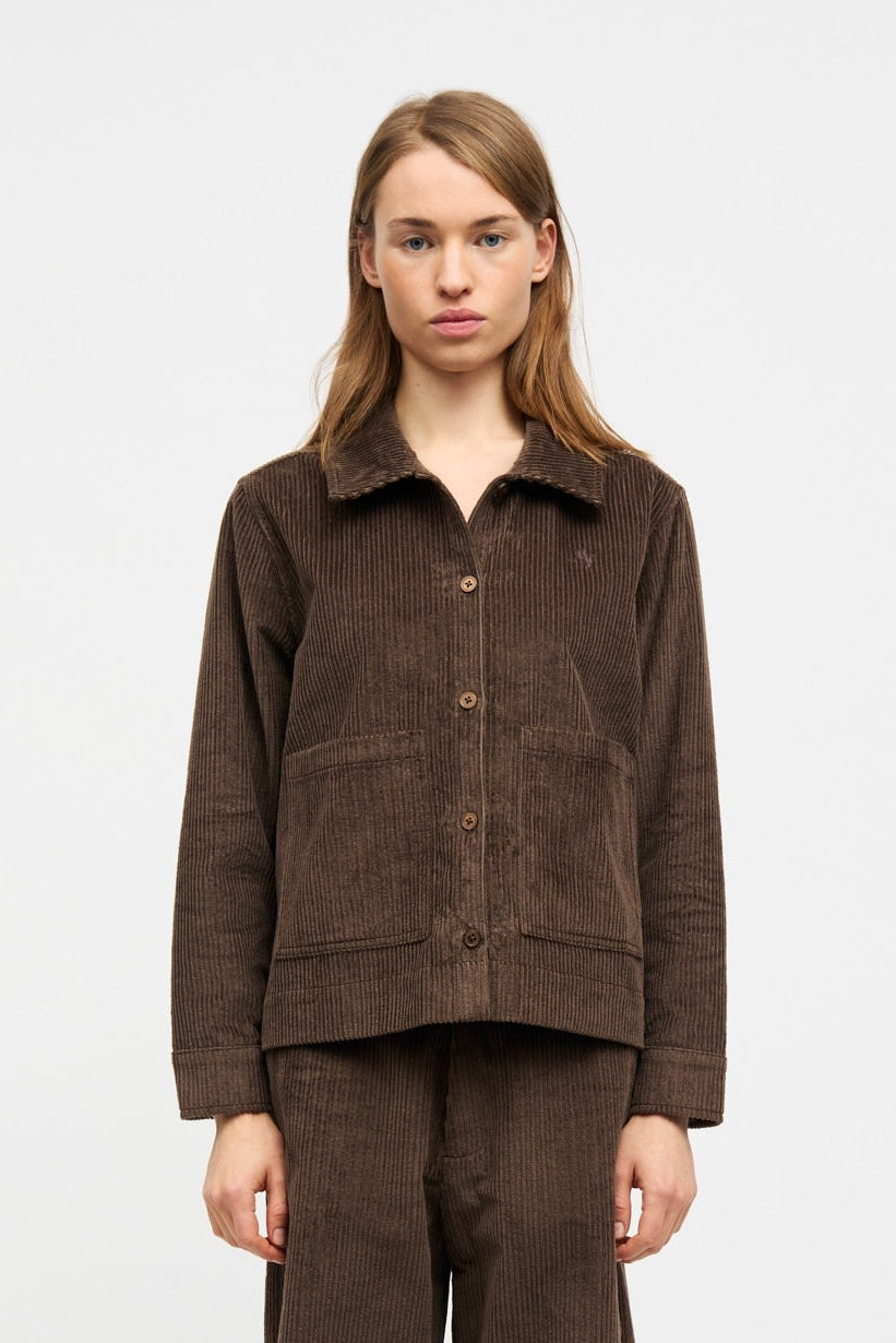 Pretty Cord Gaila skjorte - Demitasse